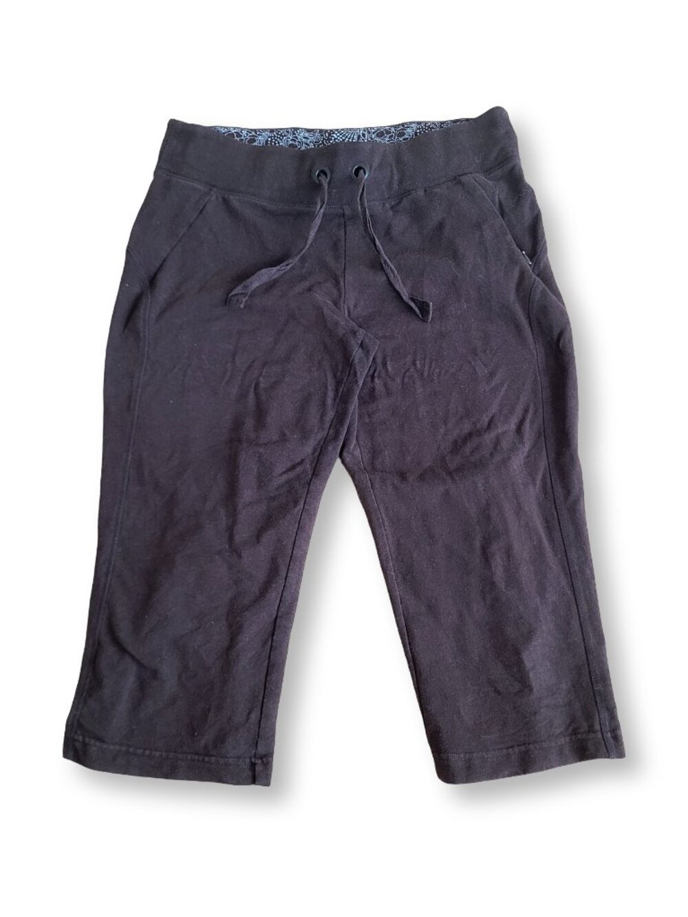 Vintage Brown Capri Pants Y2K Cropped Low Rise Casual Trousers (S)